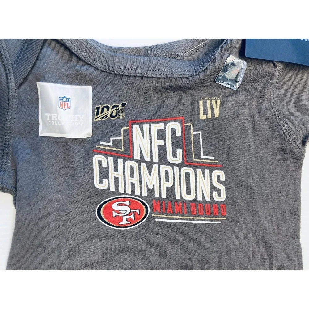 Rabbit‎ Skins San Francisco 49ers Bodysuit Baby 18M Gray NFC Champions Fanatics